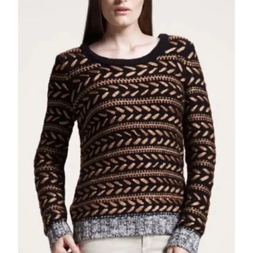 Rag & Bone Lisbeth Lambs Wool Blend Crewneck Sweater Sz. M